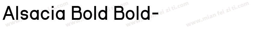 Alsacia Bold Bold字体转换